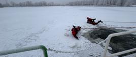 Ćwiczenia odbywały się na Jeziorze Odrzykowskim przy ulicy Sportowej w Krotoszynie. Strażacy w specjalistycznych ubraniach do pracy w wodzie przećwiczyli sposoby dotarcia w jak najkrótszym czasie do osób przebywających w lodowatej wodzie oraz ewakuację osób poszkodowanych na brzeg zbiornika, gdzie w ogrzewanym namiocie pneumatycznym udzielili Kwalifikowanej Pierwszej Pomocy
