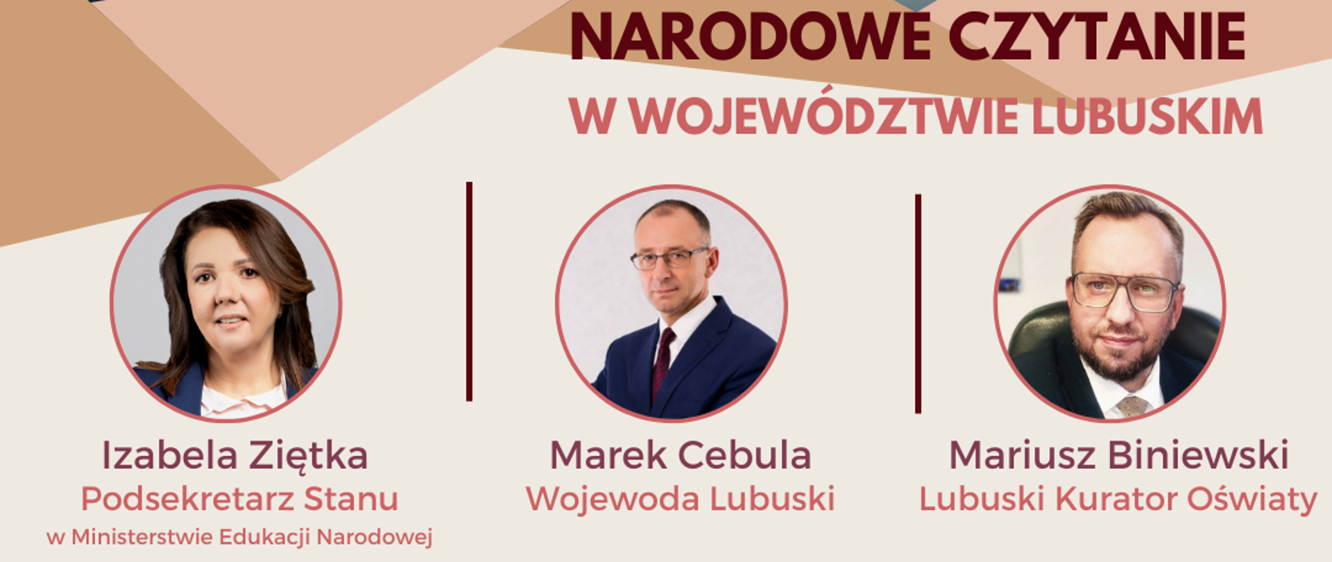 Narodowe Czytanie 2024 z udziałem Wojewody Lubuskiego Marka Cebuli