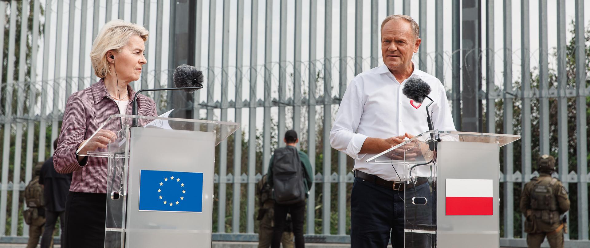 Premier Donald Tusk z Przewodniczącą Komisji Europejskiej Ursulą von der Leyen