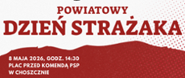 Serdecznie zapraszamy na obchody Powiatowego Dnia Strażaka, które odbędą się 8 maja o godz. 14:30 na placu przed Komendą Powiatową PSP w Choszcznie.
Podczas uroczystości odbędzie się:
wręczenie awansów na wyższe stopnie służbowe
wręczenie medali, odznaczeń i dyplomów