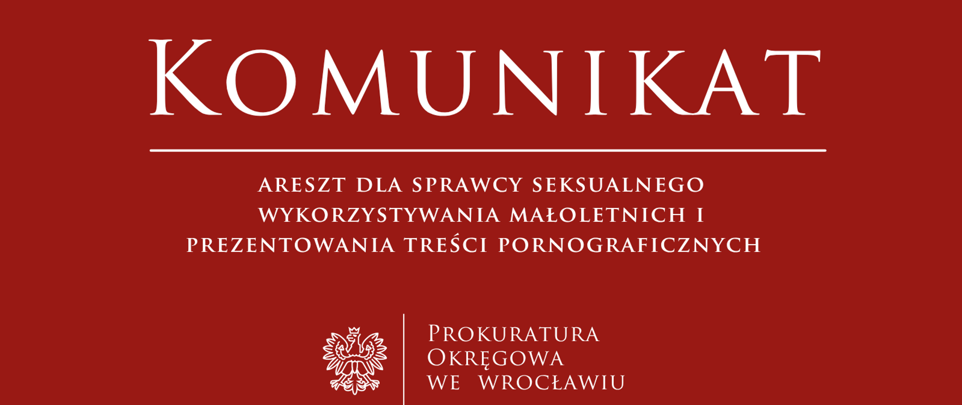 Tymczasowe aresztowanie dla sprawcy seksualnego wykorzystywania małoletnich 