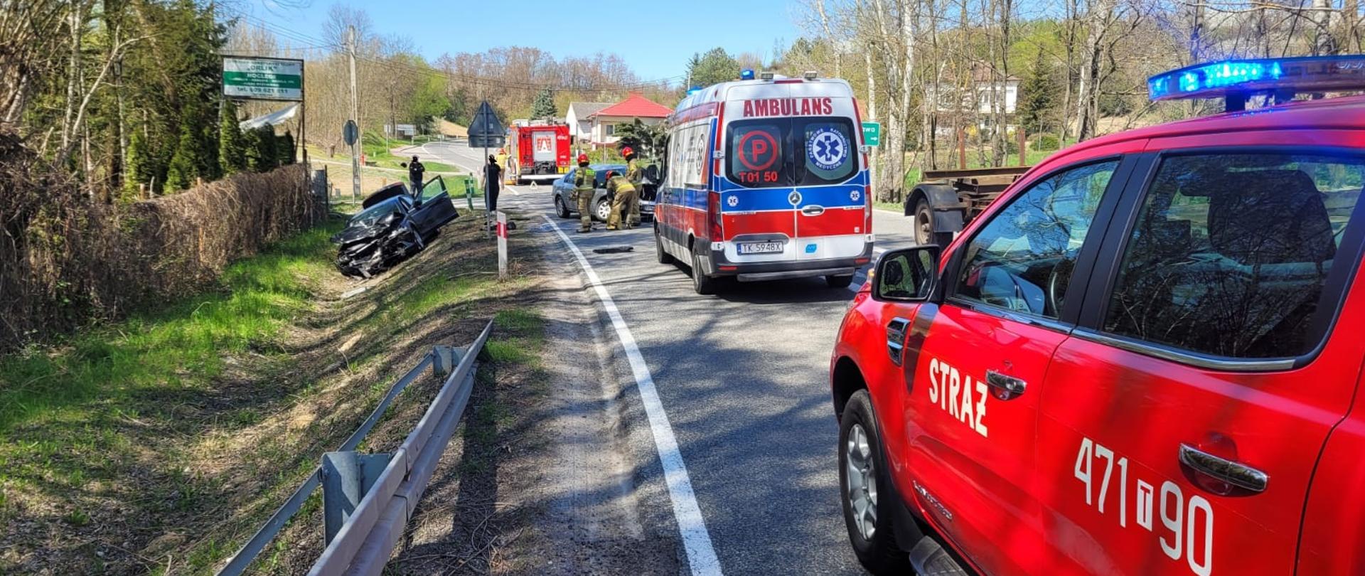 Wypadek w miejscowości Wysiadłów