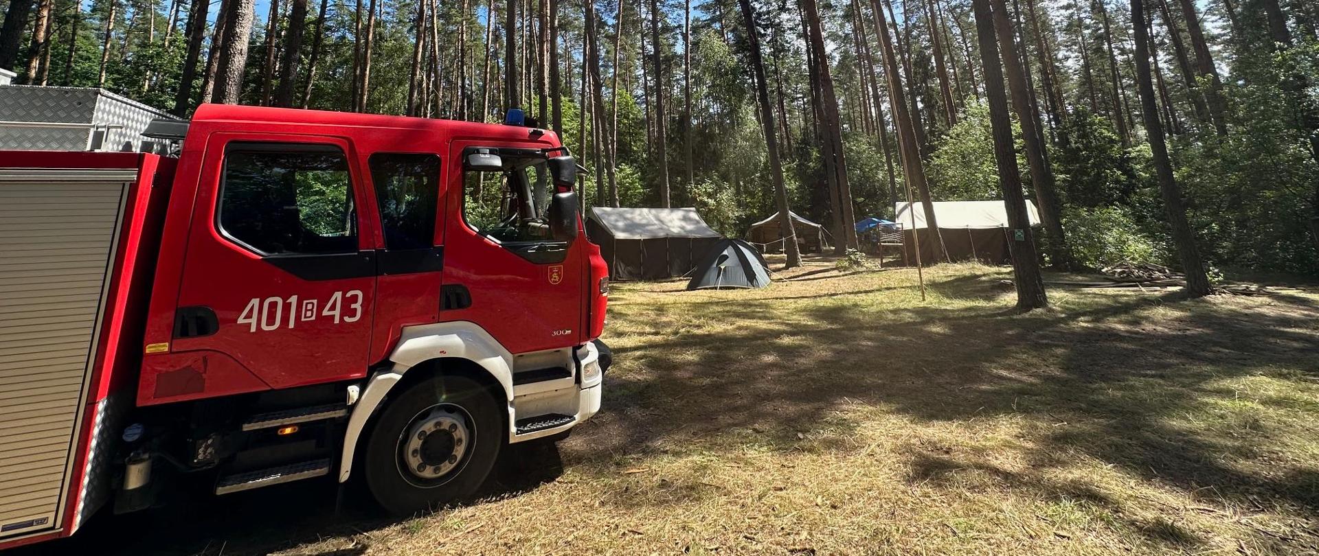 Kontrola obozów harcerskich