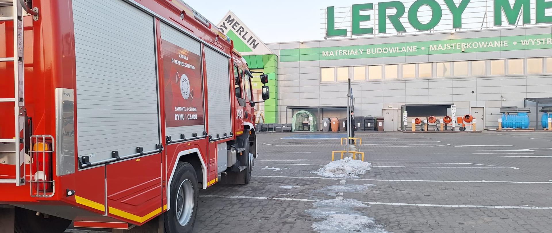 Próbna ewakuacja z udziałem JRG 1 KM PSP Kalisz 