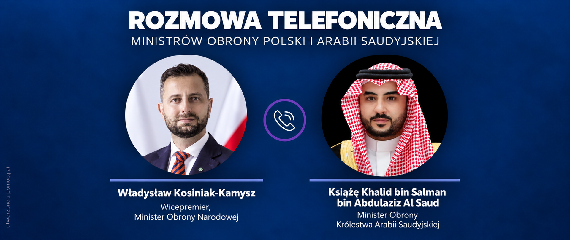 Rozmowa telefoniczna ministrów obrony Polski i Arabii Saudyjskiej