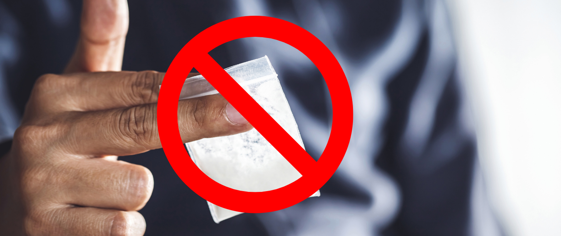 Znak zakazu dla narkotyków
