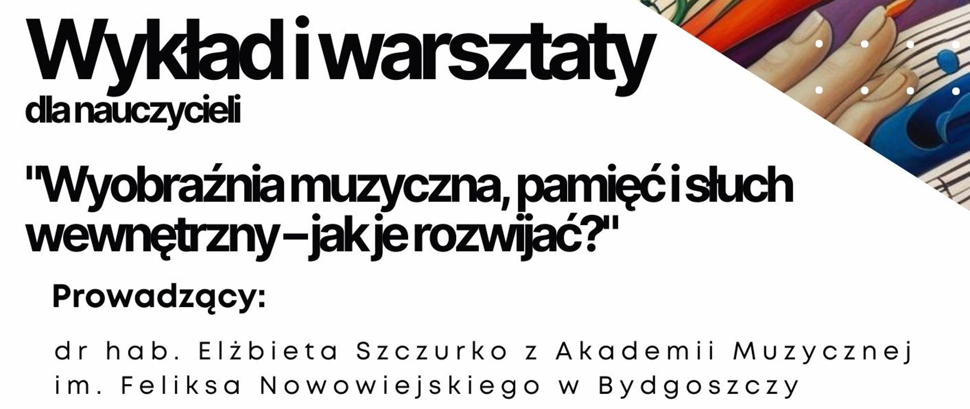 Plakat informacyjny dotyczący popisu wykładu dla nauczycieli odbywającego się w dniu 19.05.2025 o godz. 15.00.