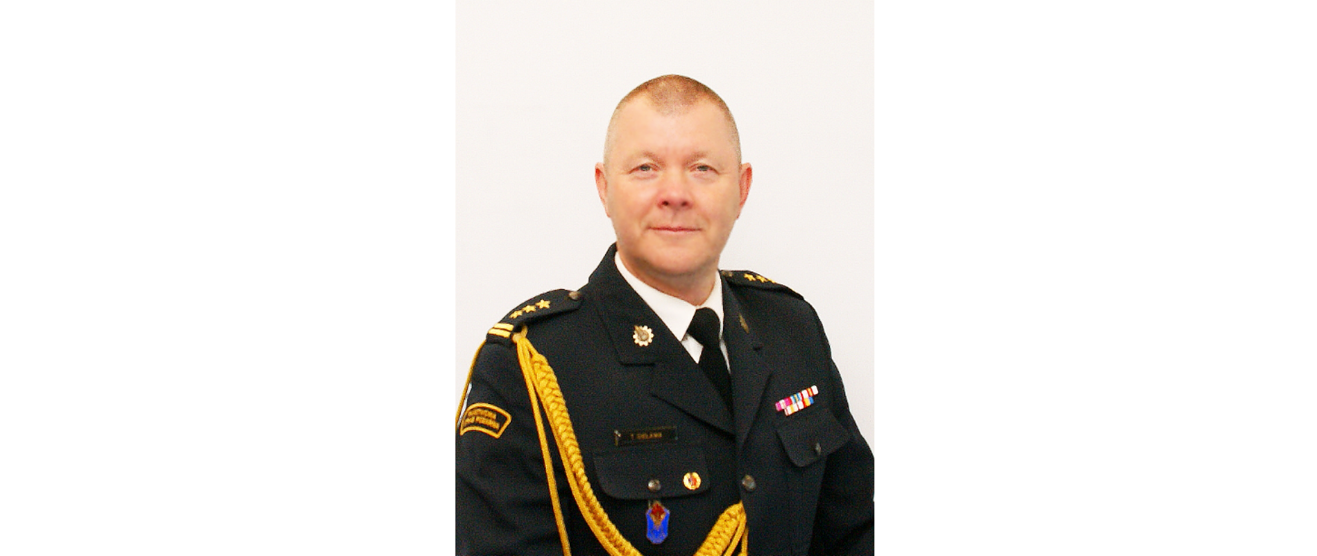 Zdjęcie przedstawia Zastępcę Komendanta Powiatowego PSP w Kolnie - st. bryg. Tomasz Sielawa