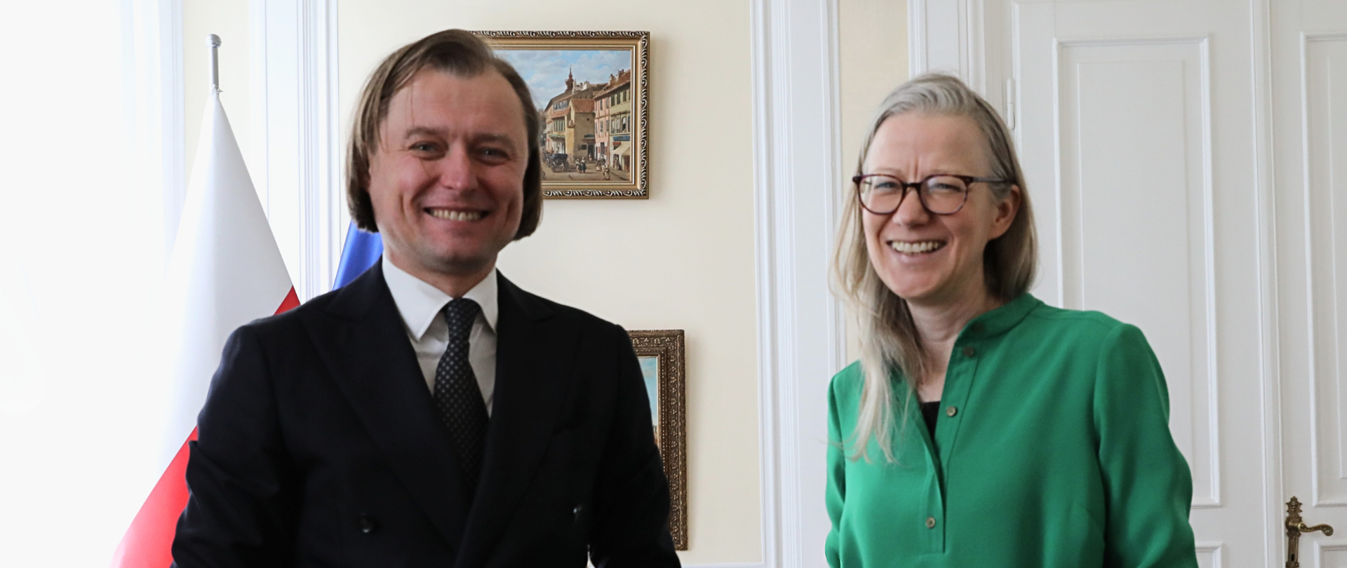 Wizyta kurtuazyjna Ambasador Zjednoczonego Królestwa Wielkiej Brytanii i Irlandii Północnej Anny Clunes w Urzędzie Wojewódzkim 