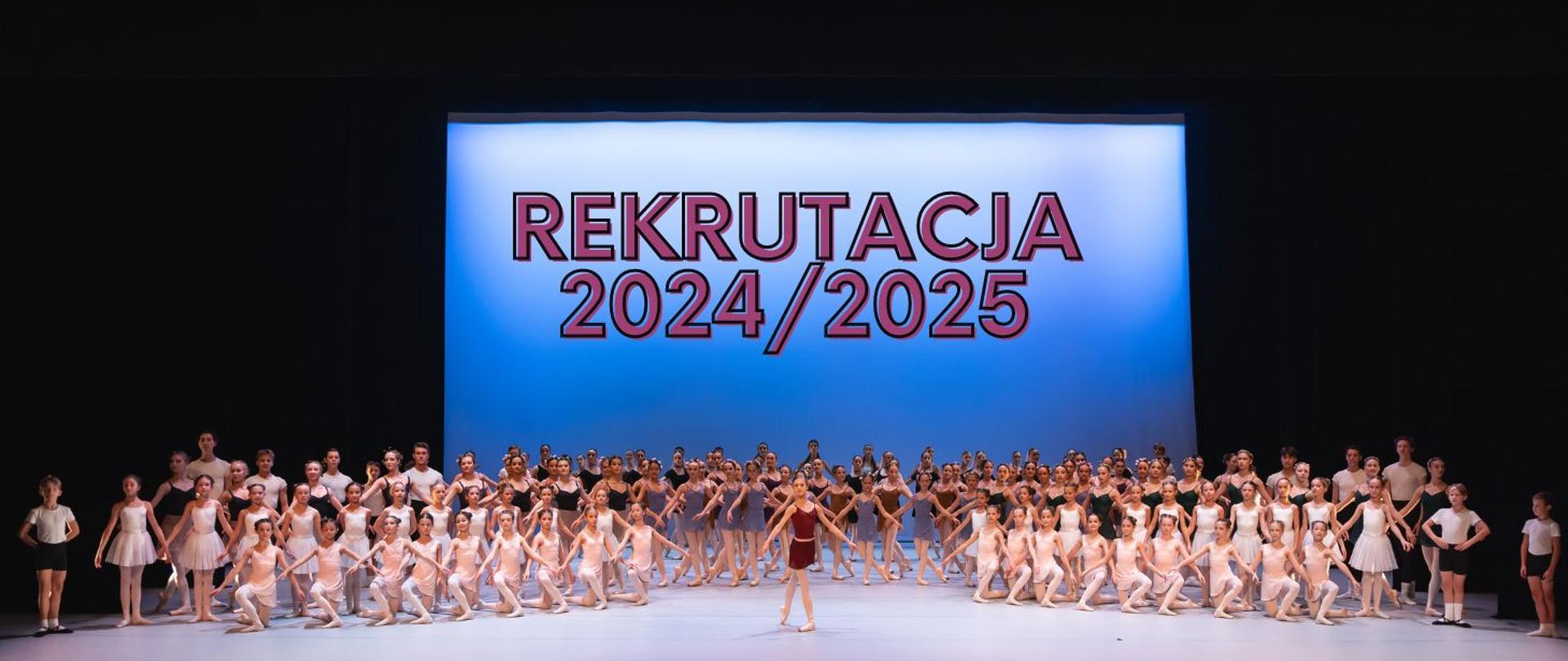 Zdjęcie z koncertu szkolnego w Teatrze Wielkim - Operze Narodowej z napisem "Rekrutacja 2024/2025"