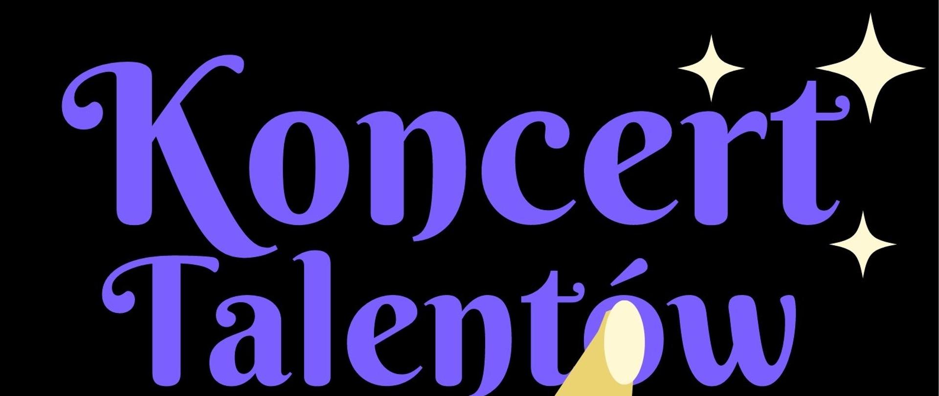 Plakat informacyjny dotyczący Koncertu Talentów, który odbędzie się w dniu 21.06.2023 r. o godz. 17.00.