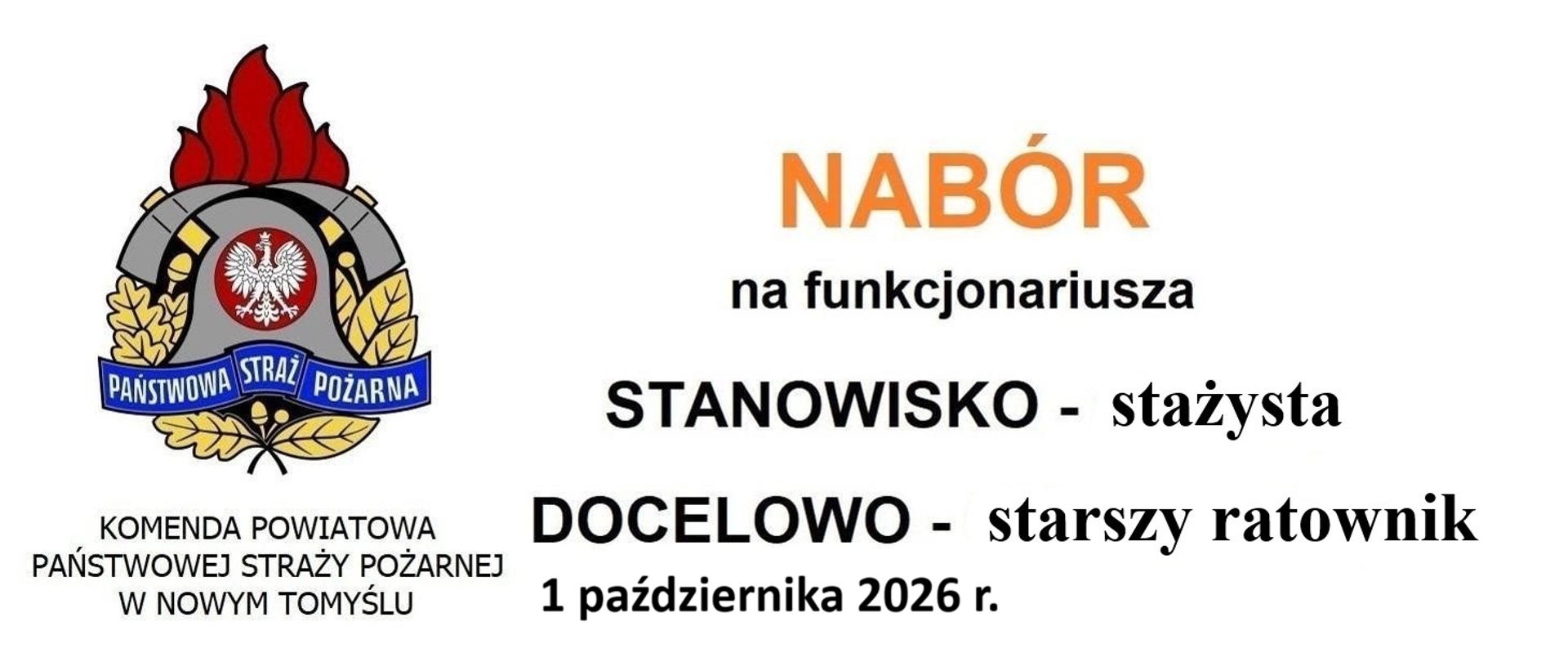 Nabór do służby 1 października 2026r.
