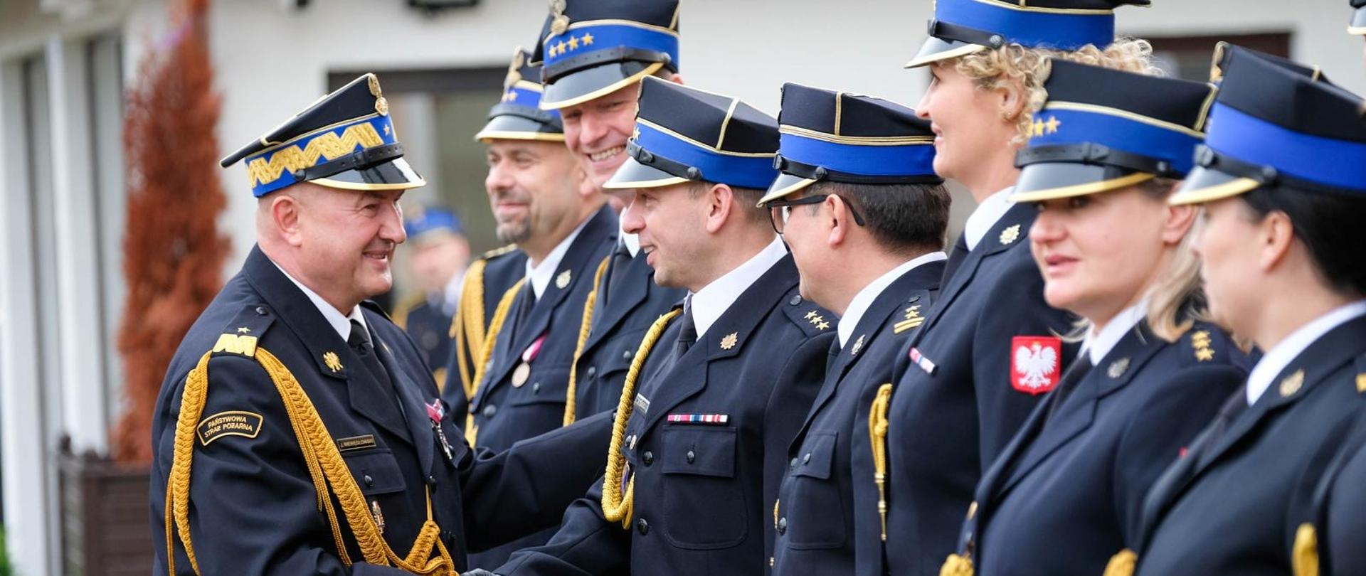 Uroczysta zbiórka w Komendzie Wojewódzkiej PSP w Gdańsku