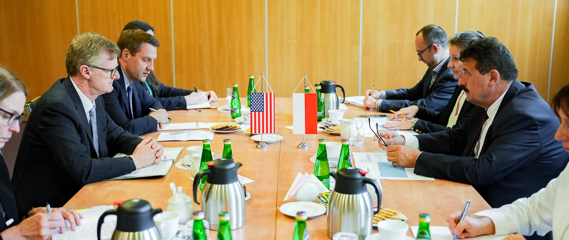 Delegacja amerykańska podczas rozmów w MRiRW (fot. MRiRW)