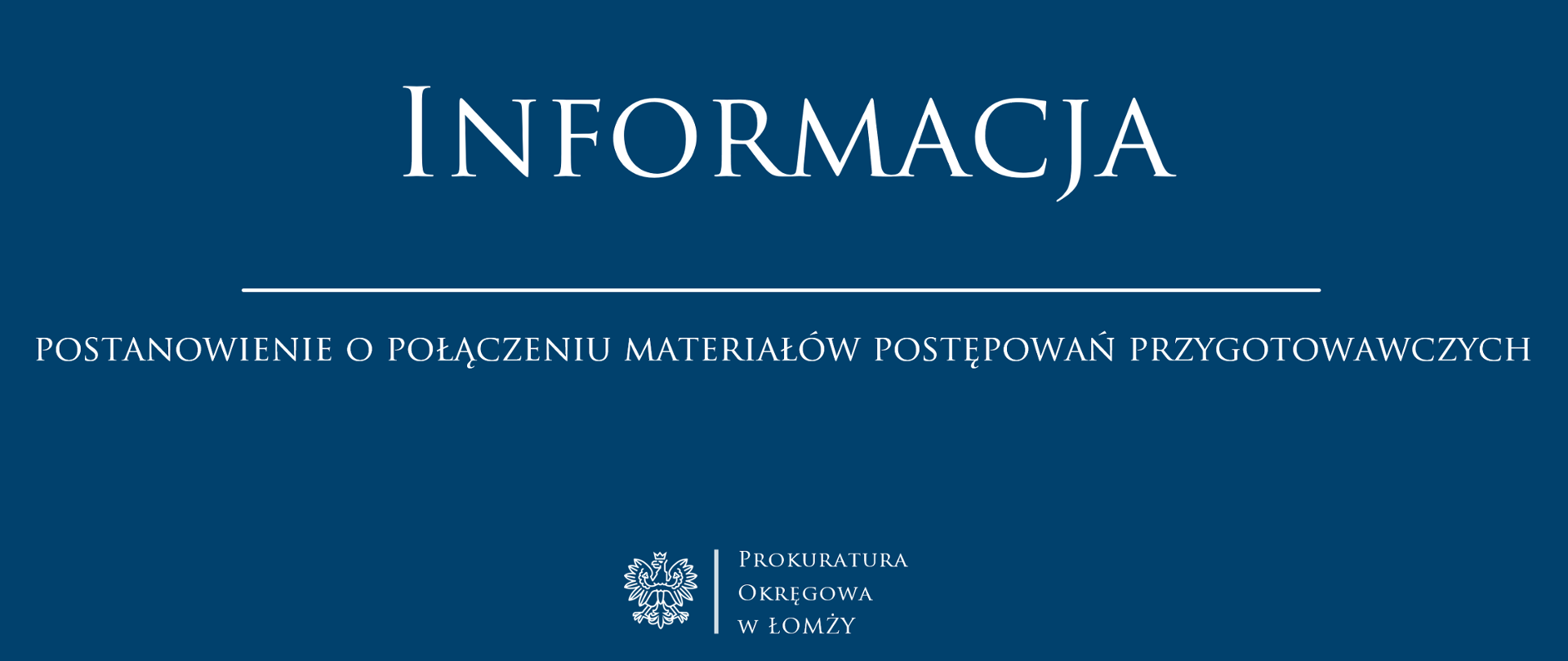 POSTANOWIENIE - Połączenie spraw