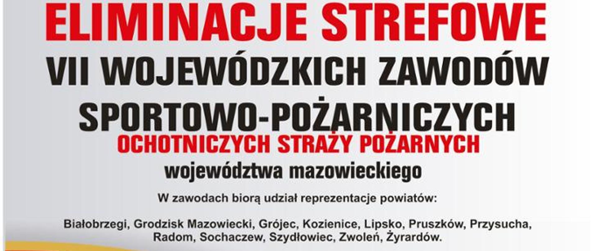 Plakat: eliminacje strefowe