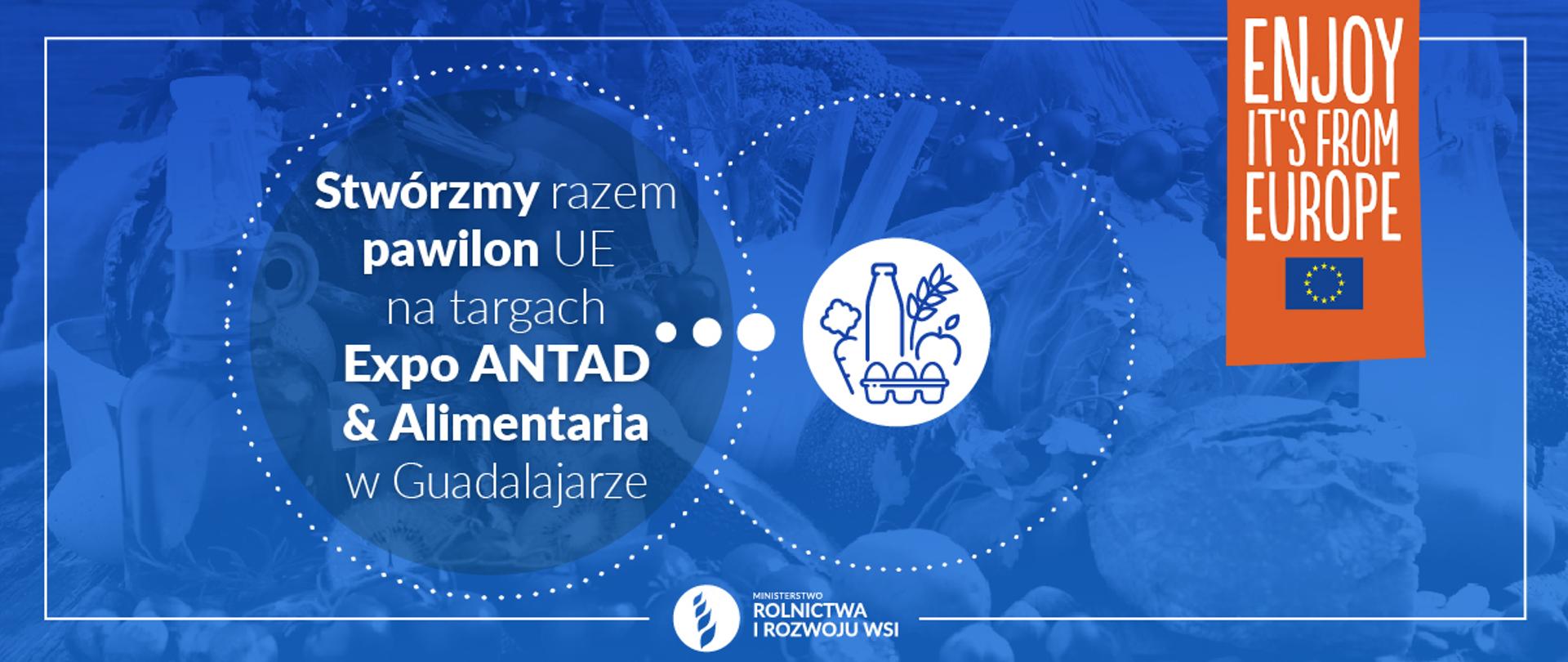 Infografika do komunikatu "Wspólny pawilon UE na targach Expo ANTAD & Alimentaria w Meksyku"