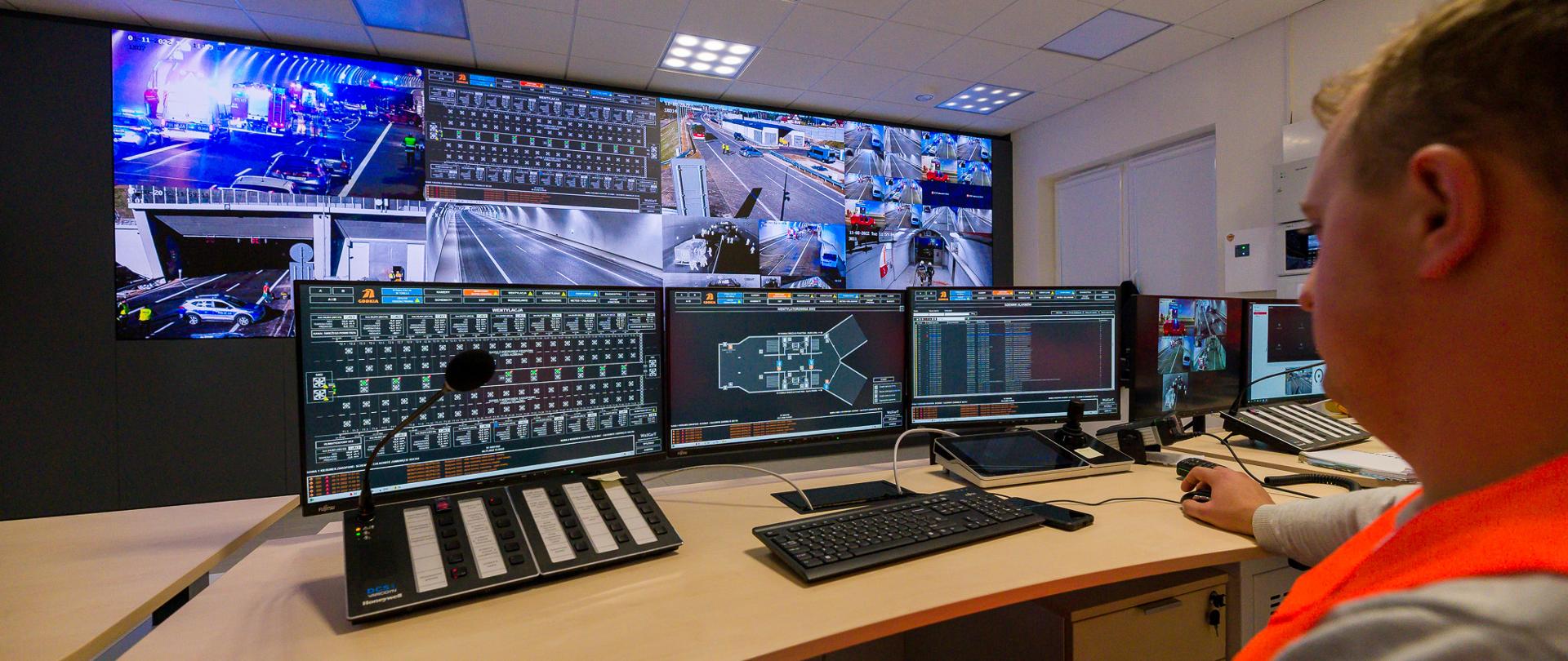 S7 Naprawa - Skomielna Biała, centrum zarządzania tunelem