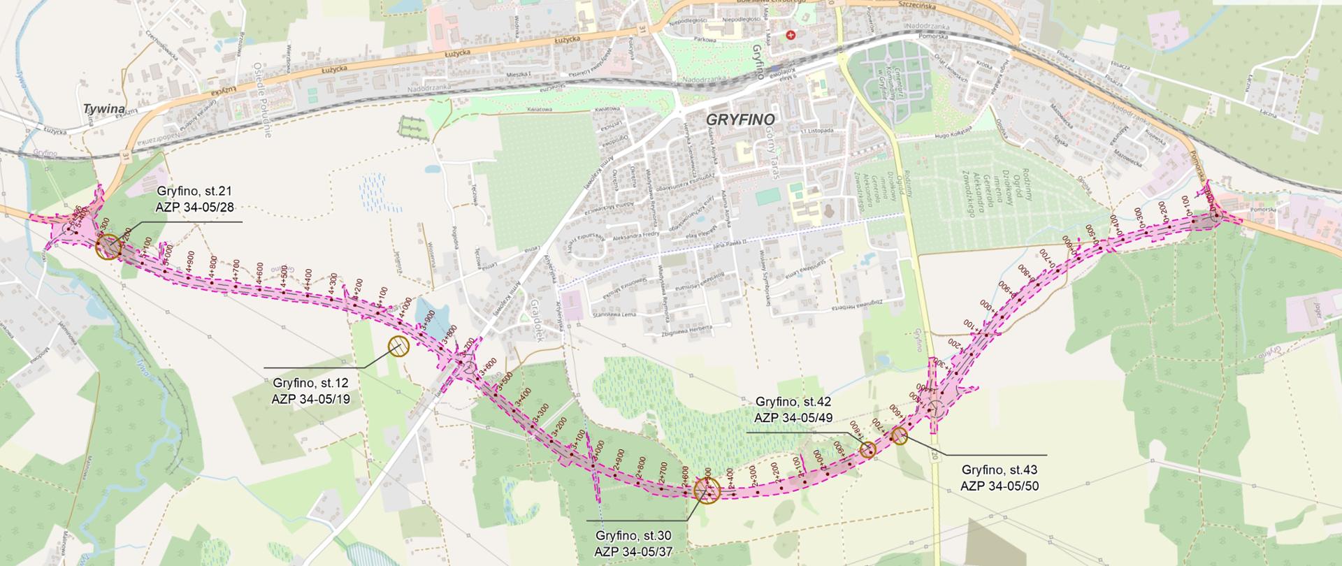 Plan obwodnica Gryfina