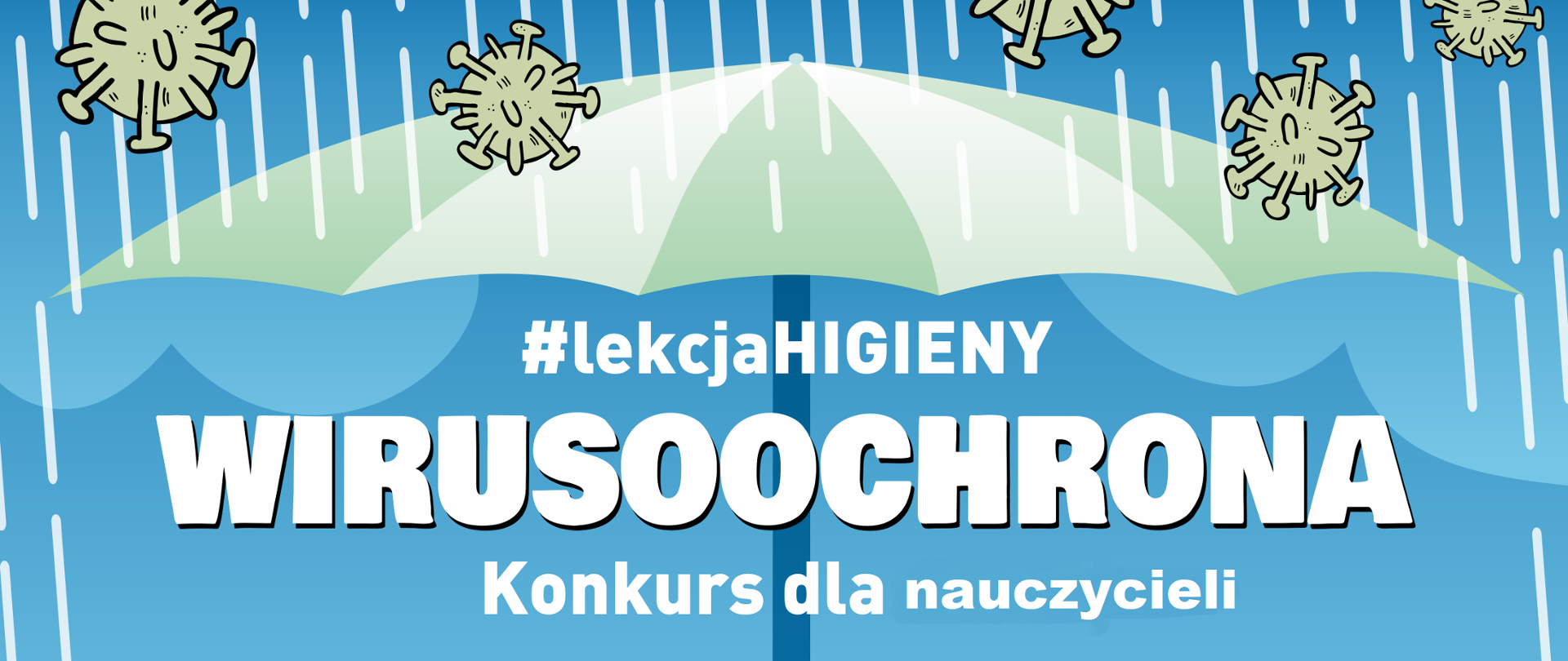 Baner informacyjny opracowany do wojewódzkiej Akcji pt. Wirusoochrona" - konkurs dla nauczycieli 