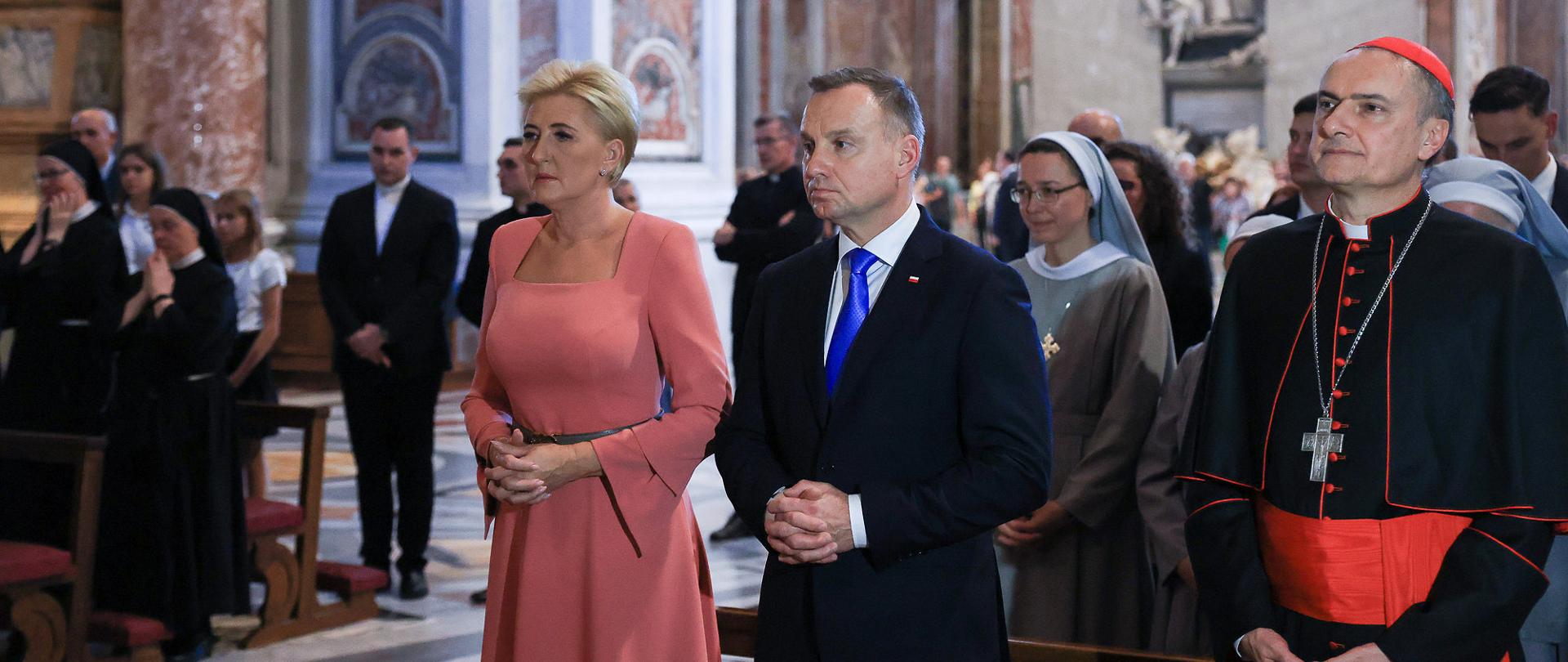 Presidente di Polonia Andrzej Duda con la Consorte