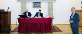 Podpisanie porozumienia Wód Polskich i Polskiej Akademii Nauk - 27.02.2025, Warszawa