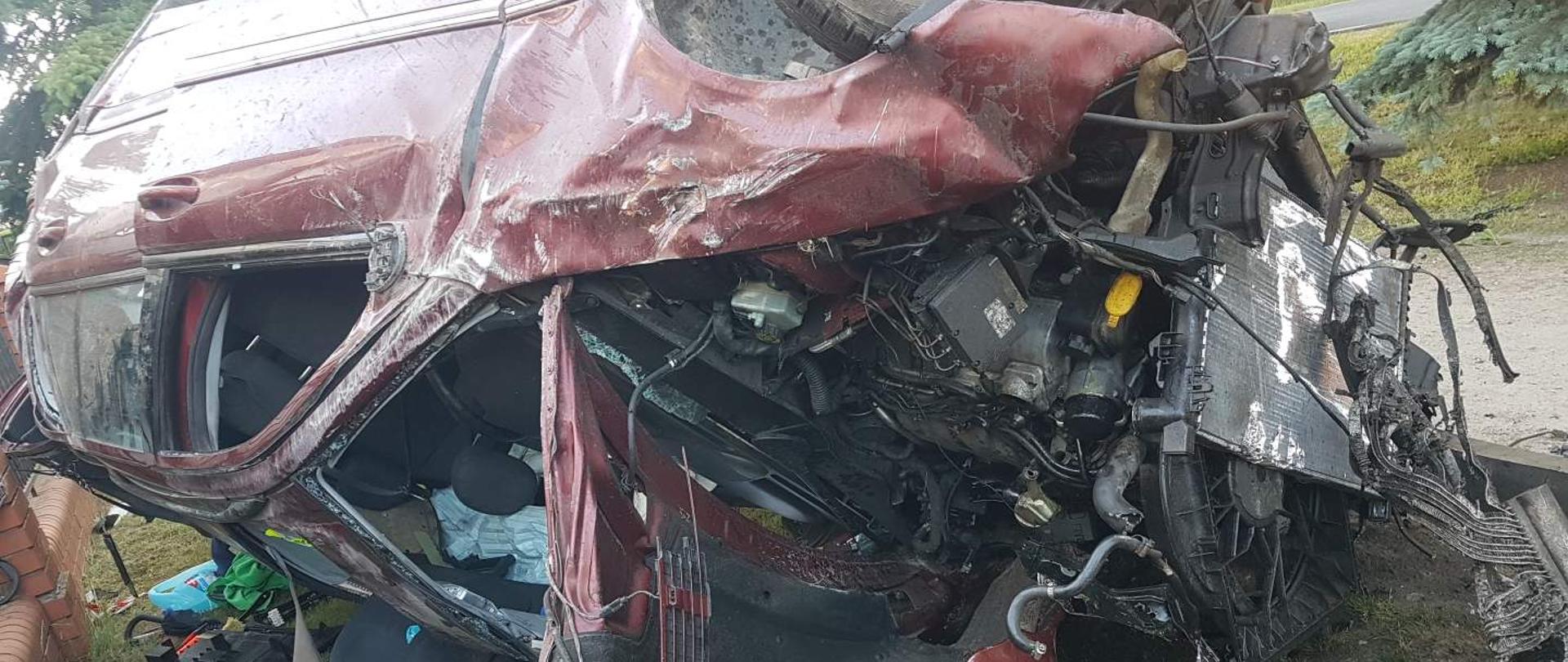 Wypadek w miejscowości Pecna