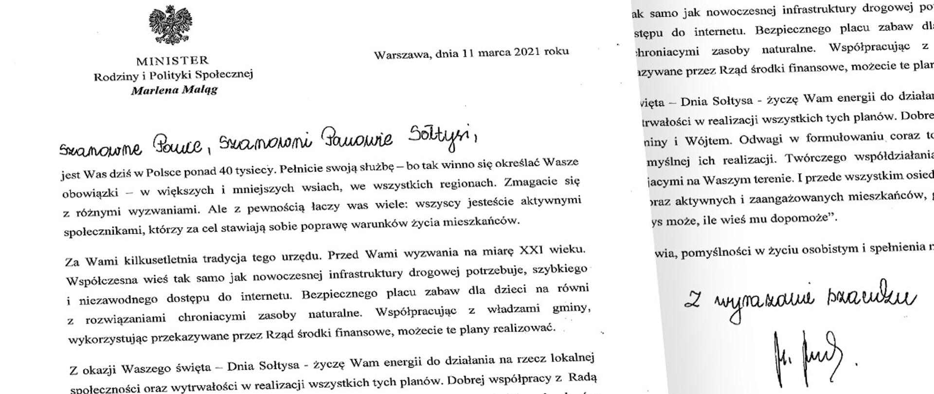 Życzenia z okazji Dnia Sołtysa