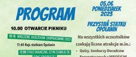 Program Pikniku nad Odrą