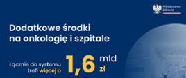 Grafika: Dodatkowe środki na onkologię i szpitale
