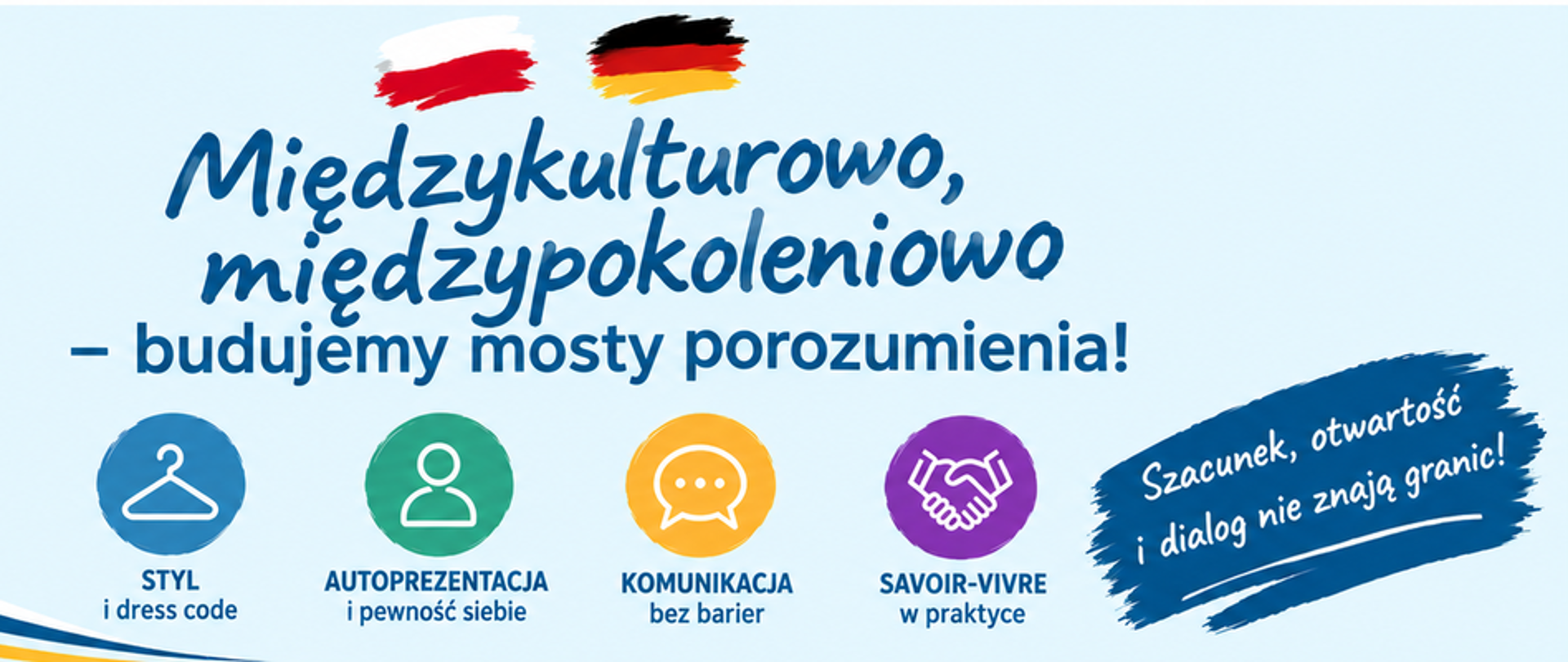 Międzykulturowe mosty porozumienia - baner