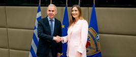 Συνάντηση ΥΦΕΘΑ Θανάση Δαβάκη με την Υφυπουργό παρά τω Πρωθυπουργώ της Πολωνίας και Εκπρόσωπο της Κυβέρνησης για το SAFE Magdalena Sobkowiak – Czarnecka