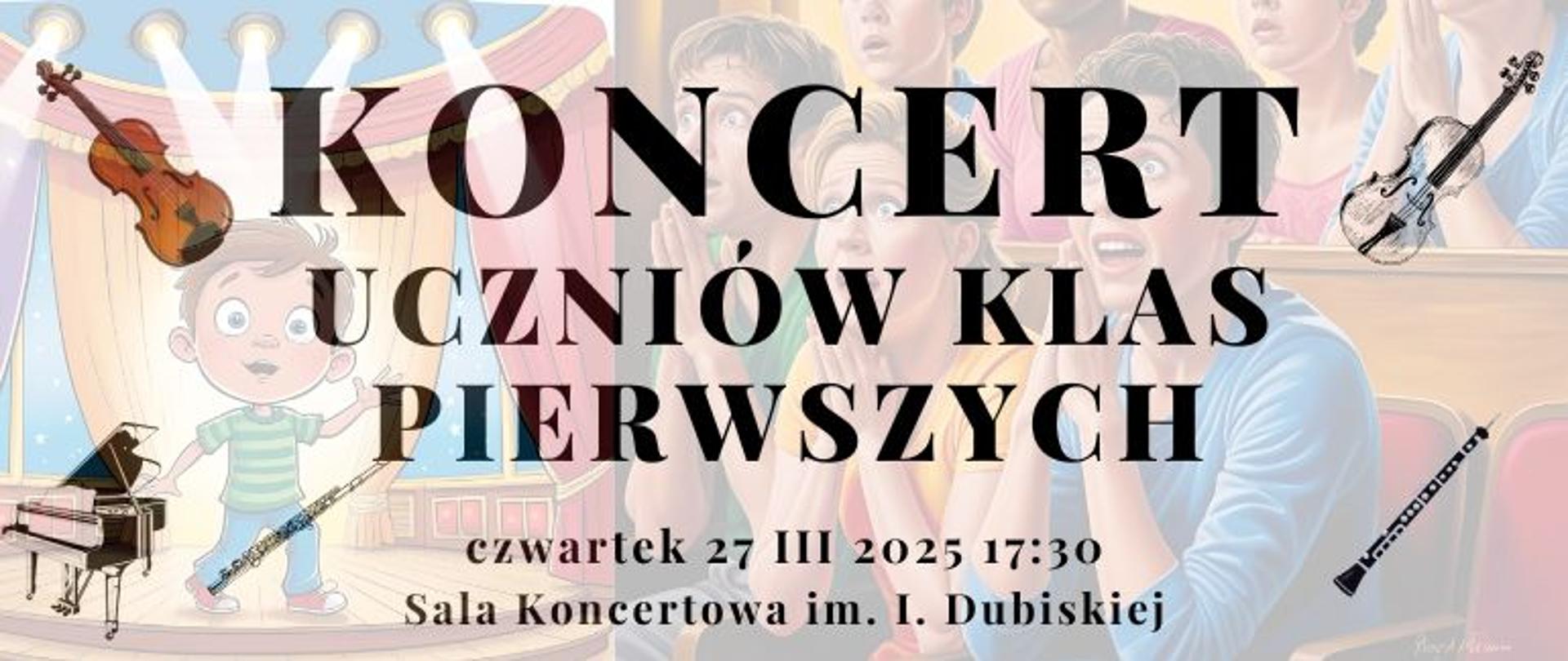 Koncert uczniów klas pierwszych informacja o wydarzeniu