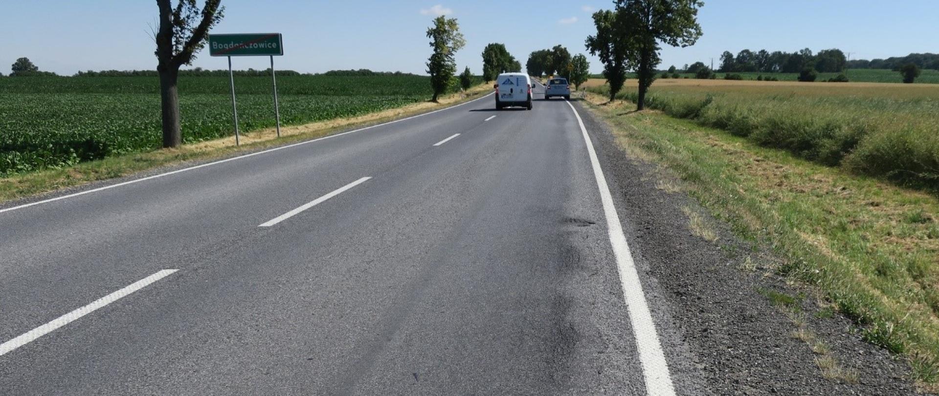 Odcinek DK45 pomiędzy Kluczborkiem i Praszką