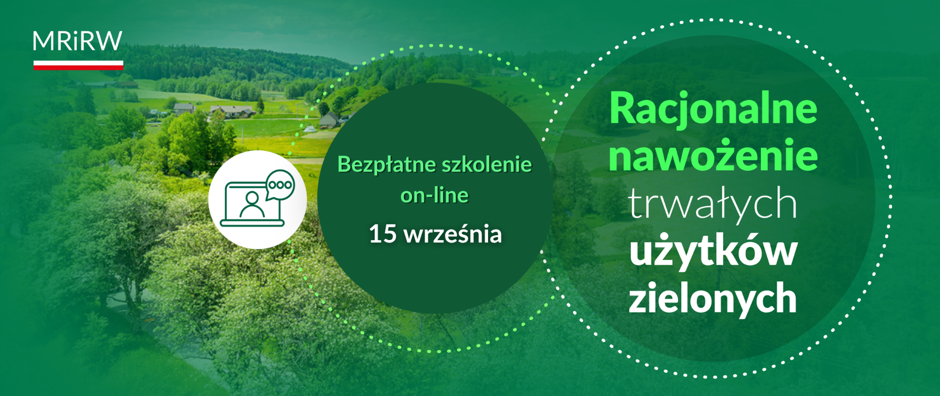 „Racjonalne nawożenie trwałych użytków zielonych” – zapraszamy do udziału w bezpłatnym szkoleniu on-line