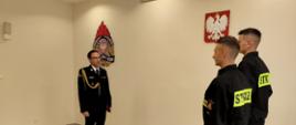 Uroczyste ślubowanie nowo przyjętych strażaków w Komendzie Miejskiej Państwowej Straży Pożarnej w Rybniku 