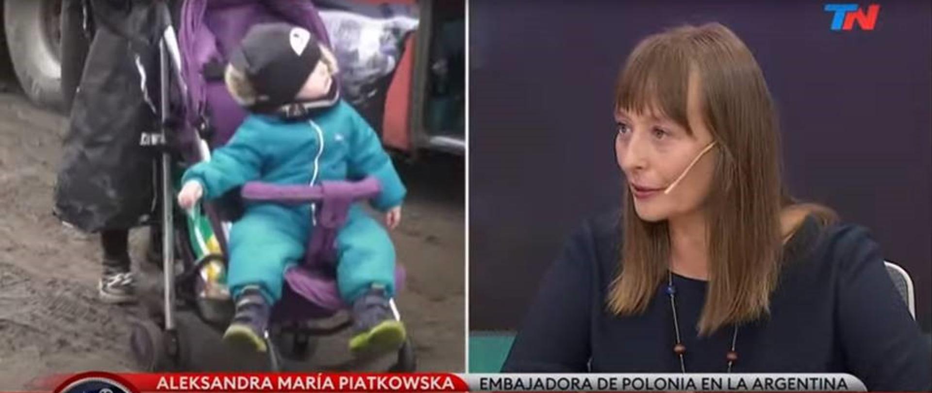 La Embajadora de la República de Polonia en Argentina, en las entrevistas posteriores en medios argentinos, enfatiza que no hay consentimiento para violar la integridad territorial de Ucrania.