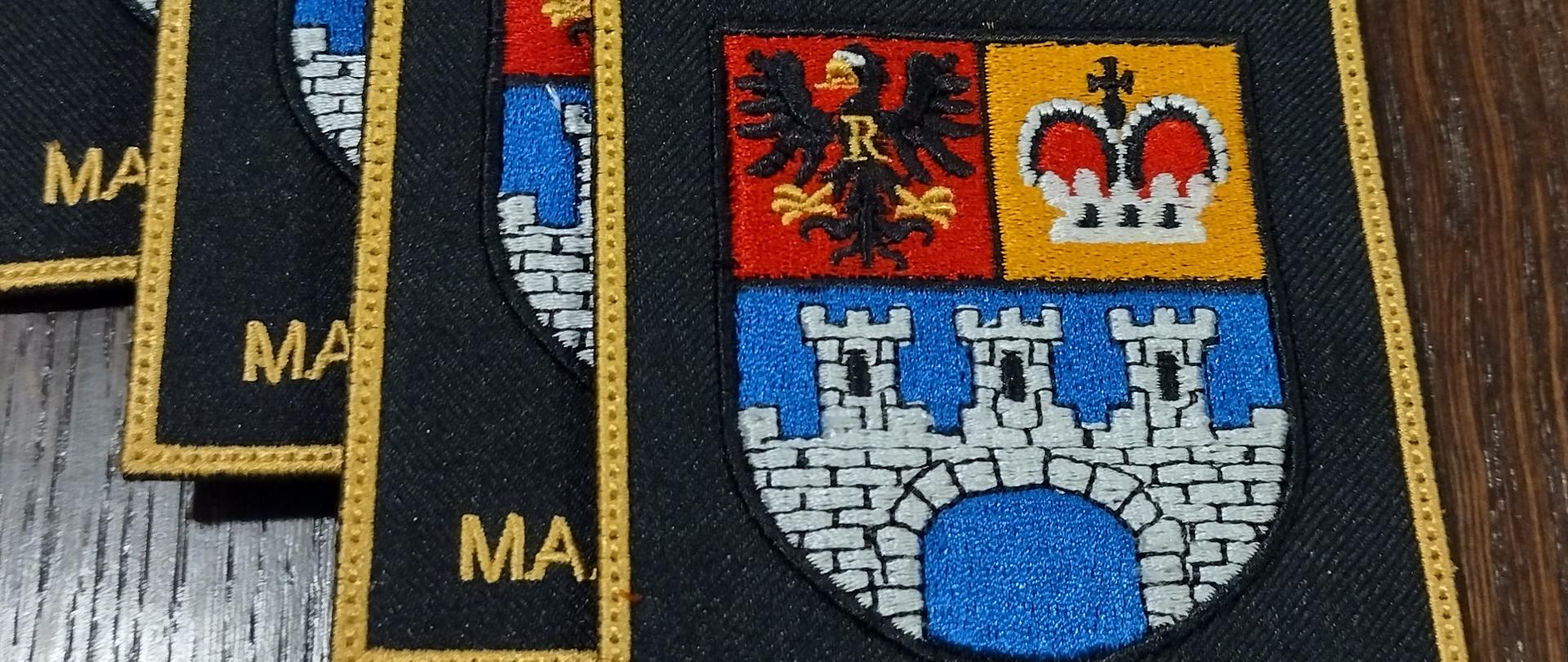 Emblemat z herbem powiatu gostynińskiego 
