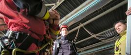 Ćwiczenia z ratownictwa wysokościowego.