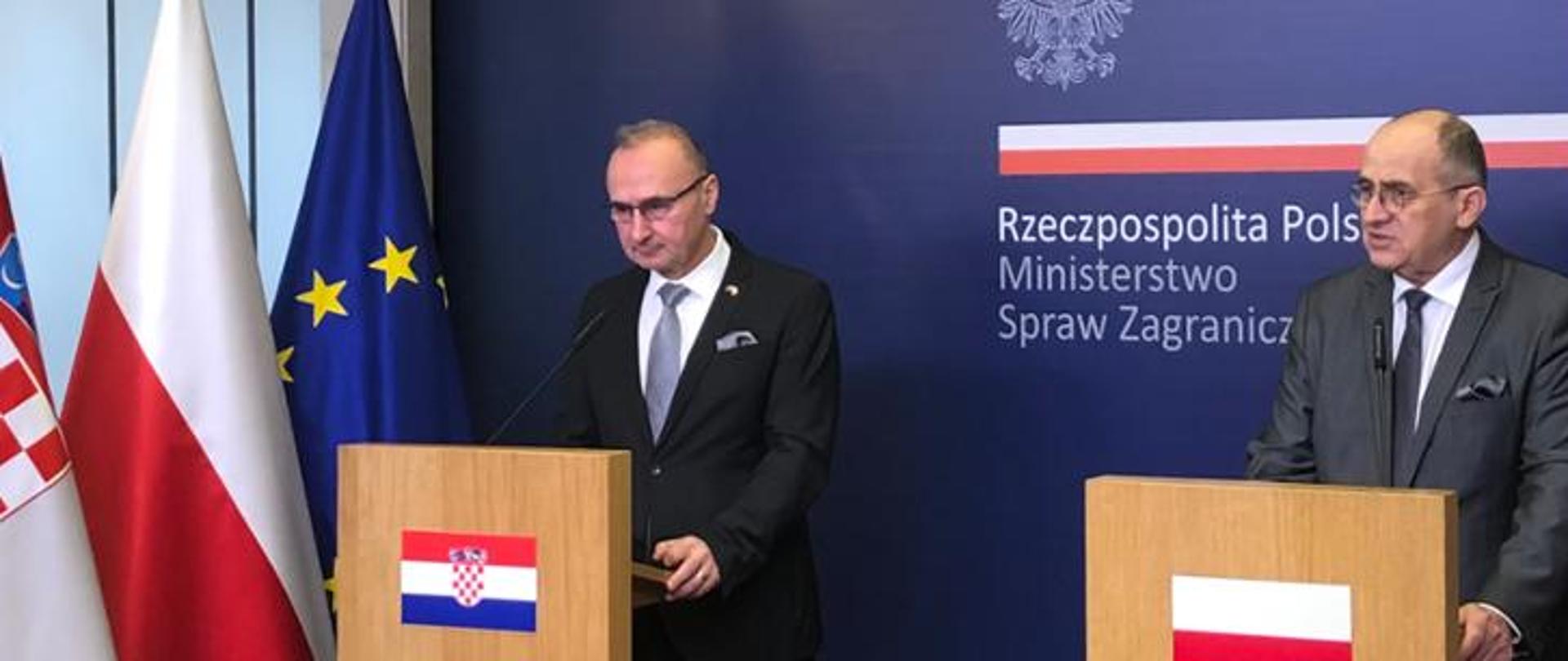 Spotkanie szefów dyplomacji Polski i Chorwacji