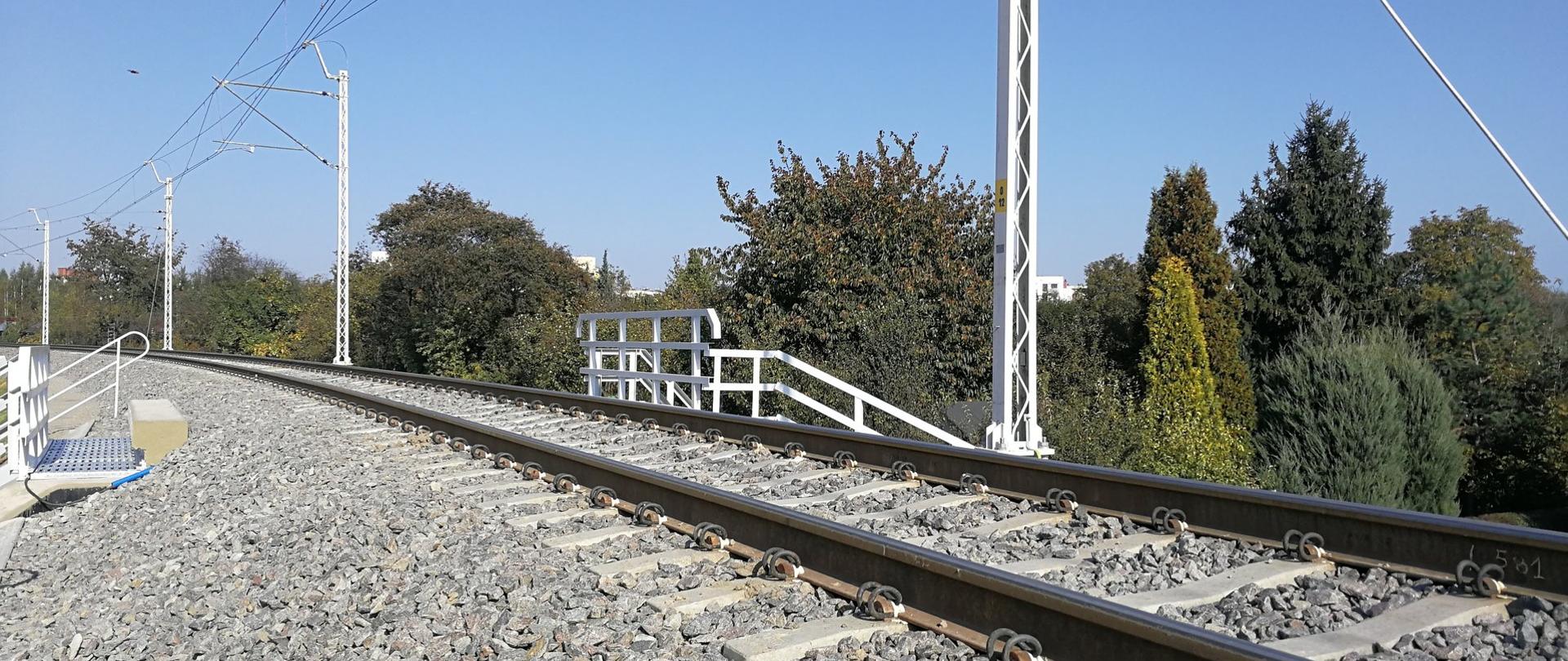 Widok na nową łącznice kolejową w Lublinie 