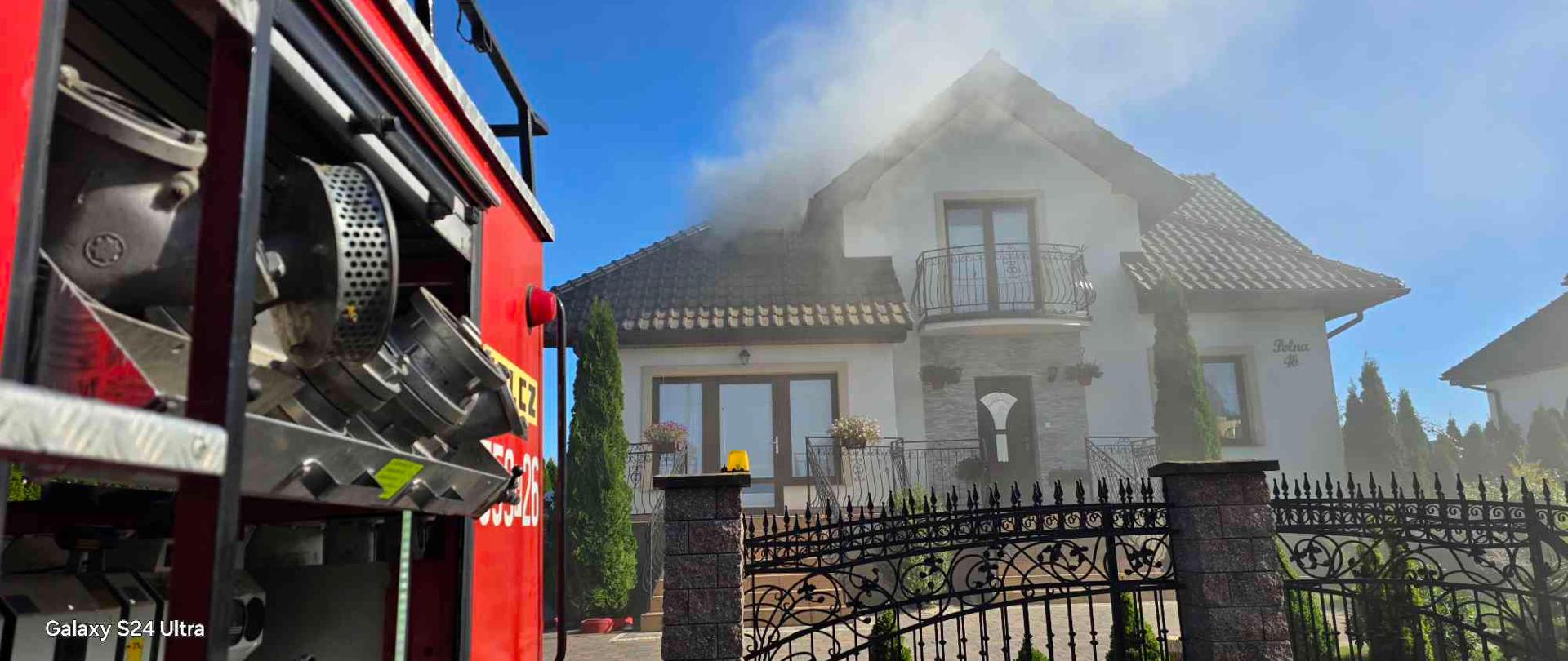 Pożar w budynku jednorodzinnym w Wyrzysku