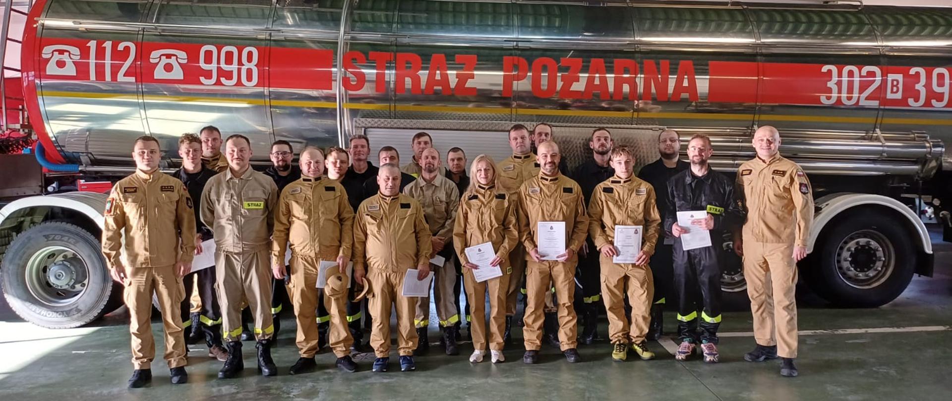 Egzaminy kończące szkolenia podstawowe strażaków ratowników OSP w powiecie białostockim