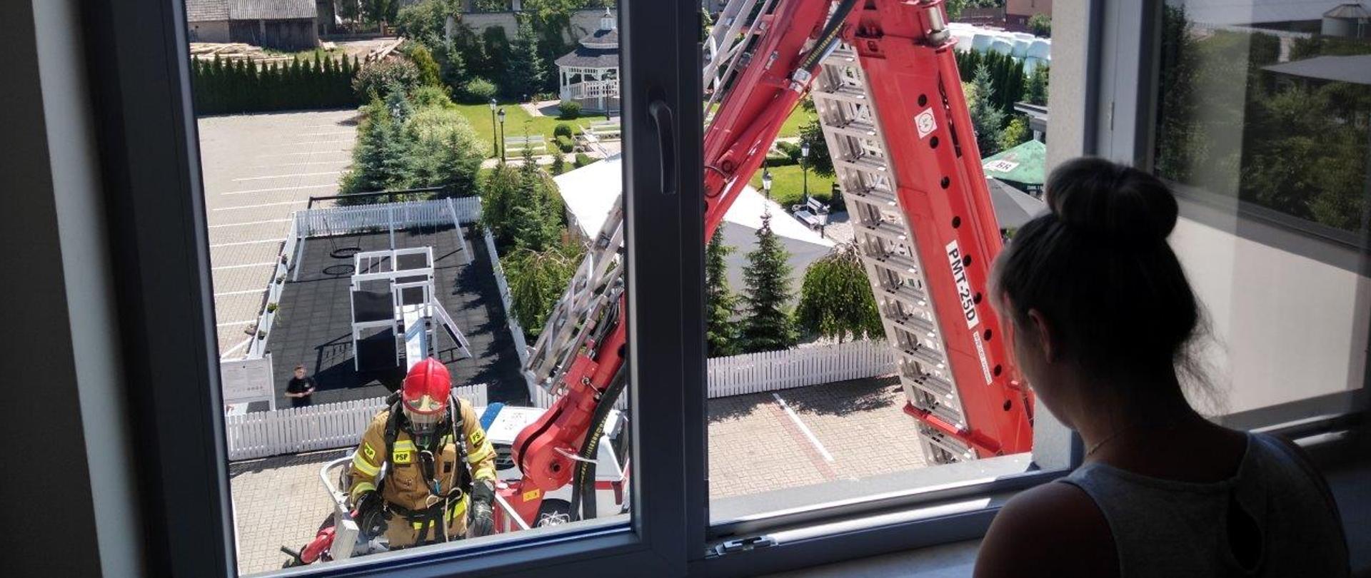 Ćwiczenia ratownicze na obiekcie Pensjonatu „Poniatowski”. 