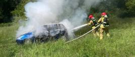 Pożar samochodu w Międzychodzie