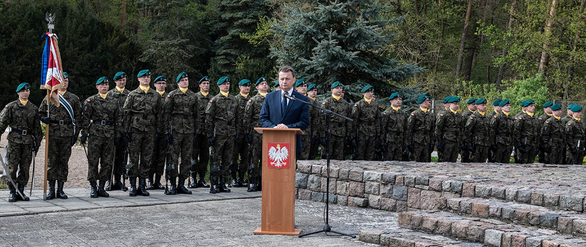 Uroczystość na Cmentarzu Wojennym 