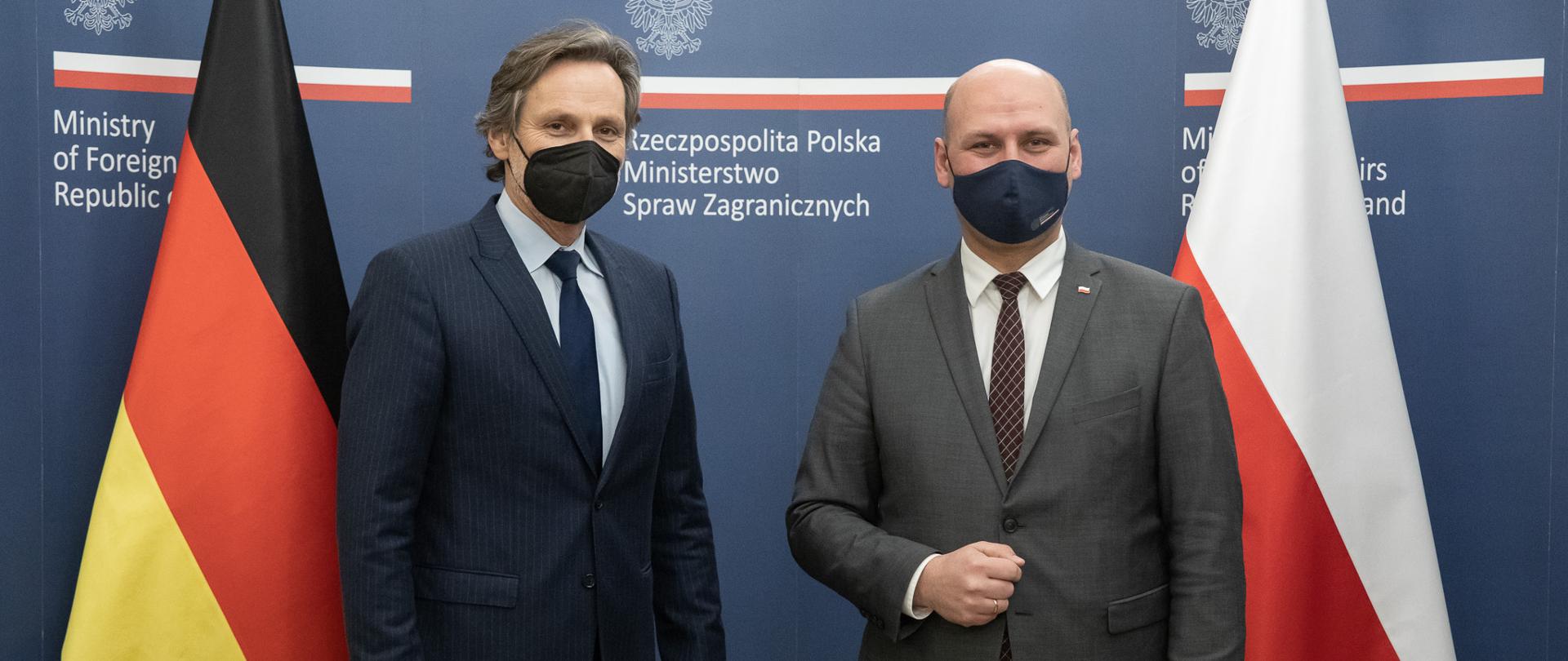 Deputy Minister Szymon Szynkowski vel Sęk received Jens Plötner, foreign and security policy adviser to the Chancellor of the Federal Republic of Germany