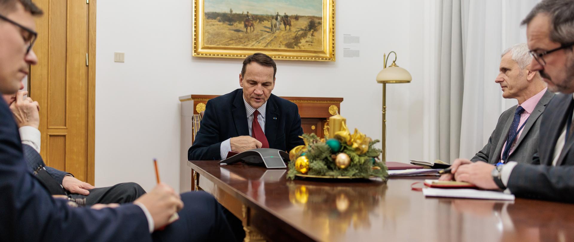Chief of Polish diplomacy Radosław Sikorski’s call with Hungarian Minister of Foreign Affairs and Trade Peter Szijjártó
