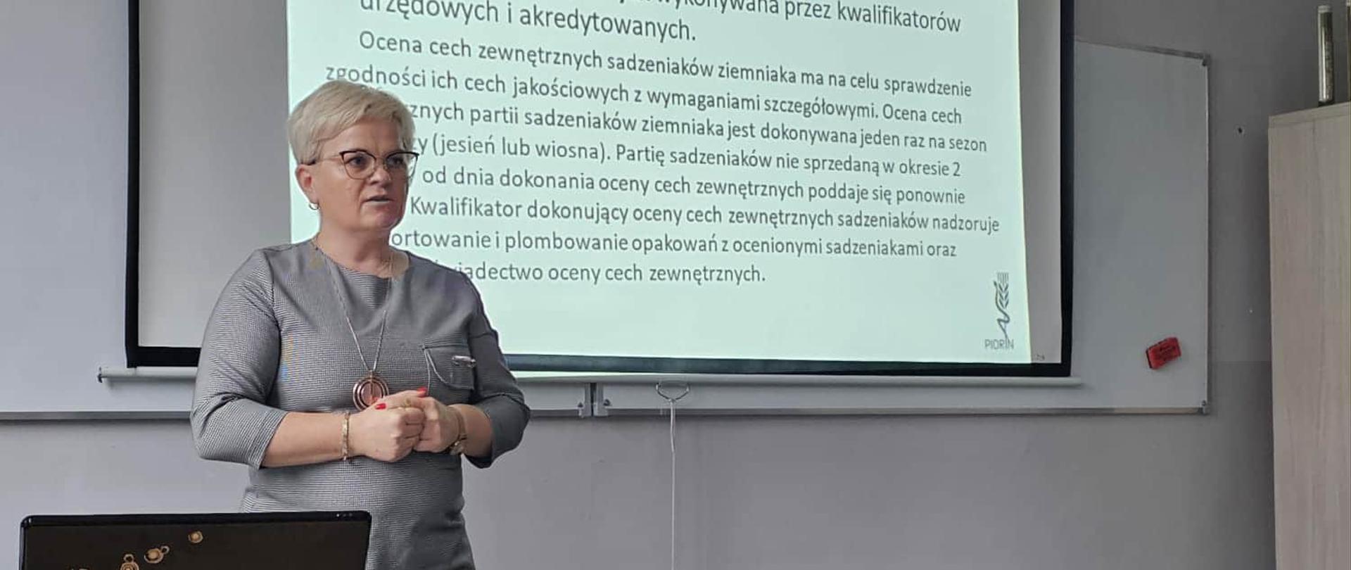 Dzień Pyra - wykład Moniki Buchner - Kierownika Oddziału w Ostrzeszowie