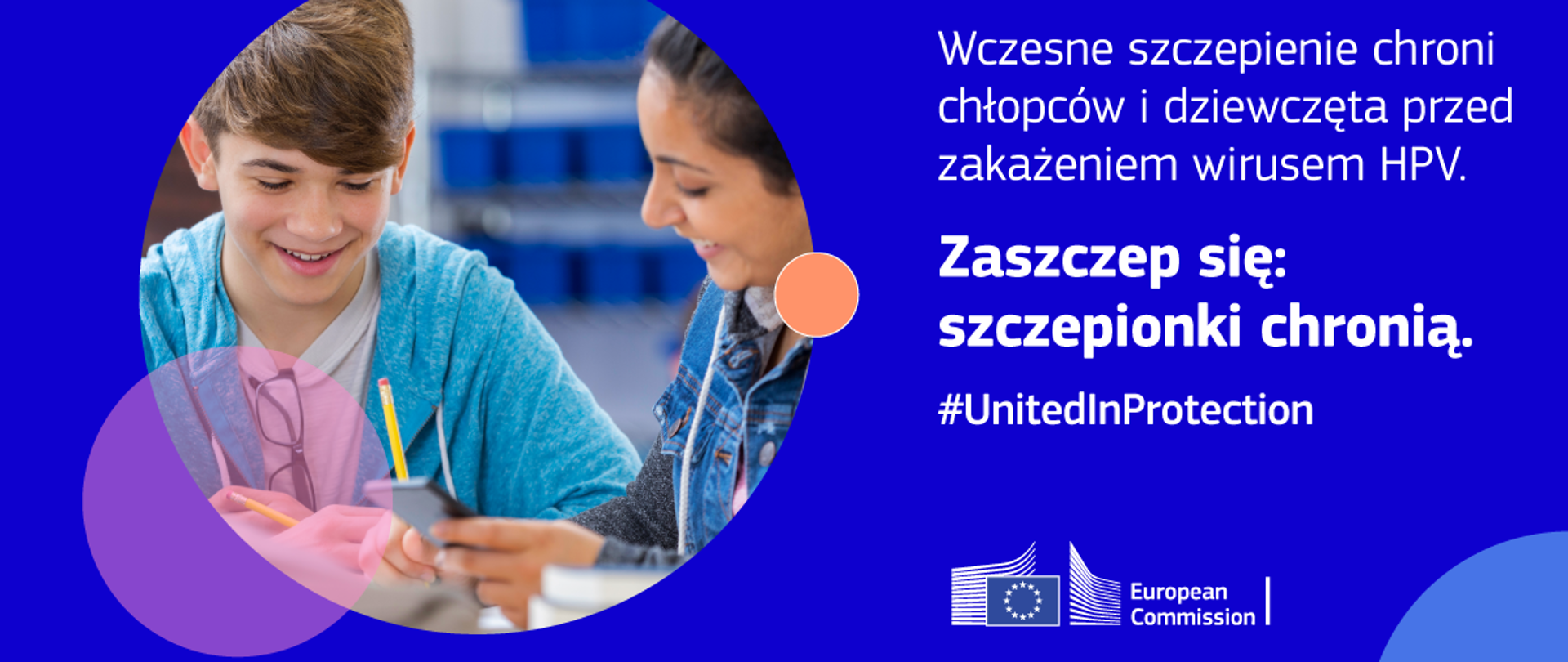 Wczesne szczepienie chroni chłopców i dziewczęta przed zakażeniem wirusem HPV.